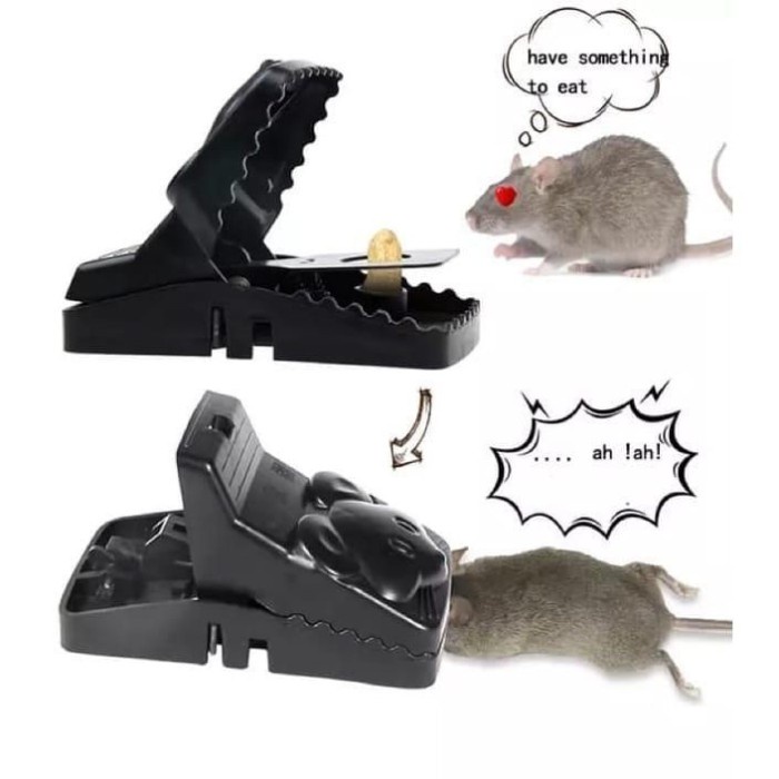 MOUSE TRAP Perangkap Tikus / Jebakan Tikus Black Mouse Sensitive Trap Flash Trap