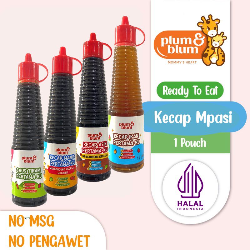 

Plum & Blum Kecap Manis Mpasi - Kecap Asin - Saus Tiram 130ml