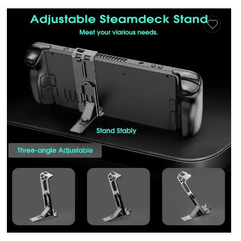 Aolion Steam Deck Kickstand Clip Mount Foldable Portable Compatible for Steam Deck