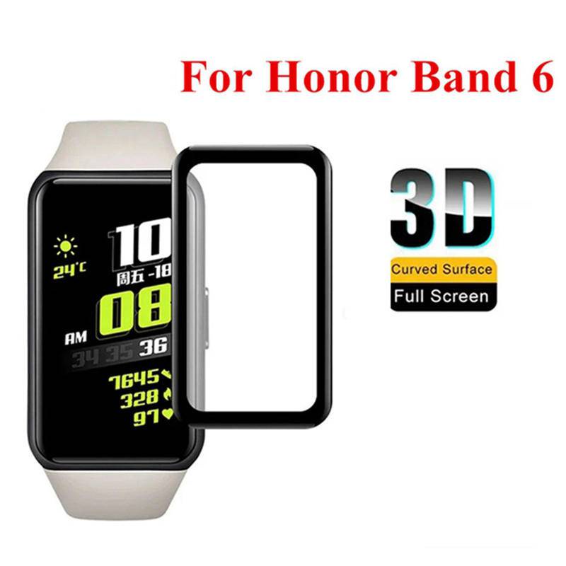 1-3 Pcs Film Pelindung Kaca Serat Lembut Untuk Huawei Band7 6 4 3 Pro Screen Protector (Bukan Kaca) Untuk Huawei Band7 Band 6Pro 4Pro 3Pro Smartwatch Aksesoris