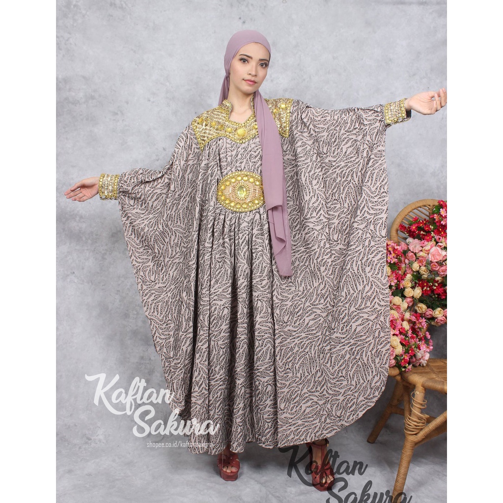 GAMIS CLEOPATRA DENGAN PAYET SUPER MEWAH STYLE GAMIS WANITAY TURKEY TERBARU