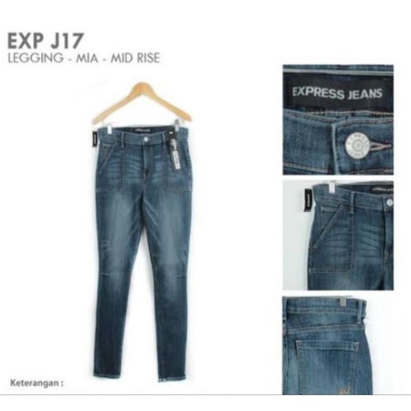 Celana Express Jeans  Wanita Barely Midrise Original Branded