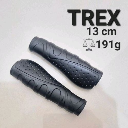 HANDGRIP SEPEDA HAND GRIP KARET MODEL PIPIH GEPENG BENJOL MERK TREX KARET STANG HANDLEBAR