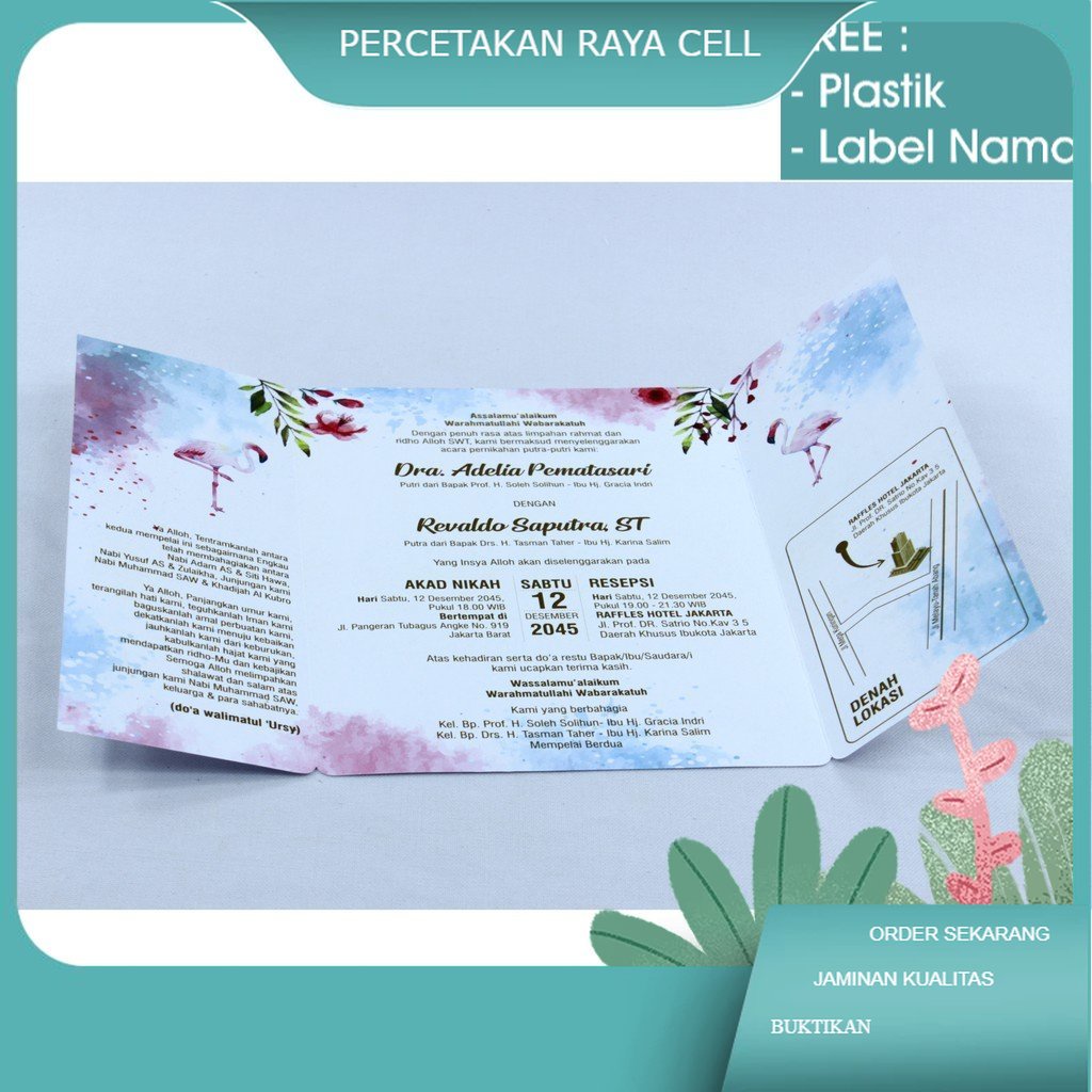 

Undangan Pernikahan Elegan Desain Samara Lite\SL-219\Watercolor