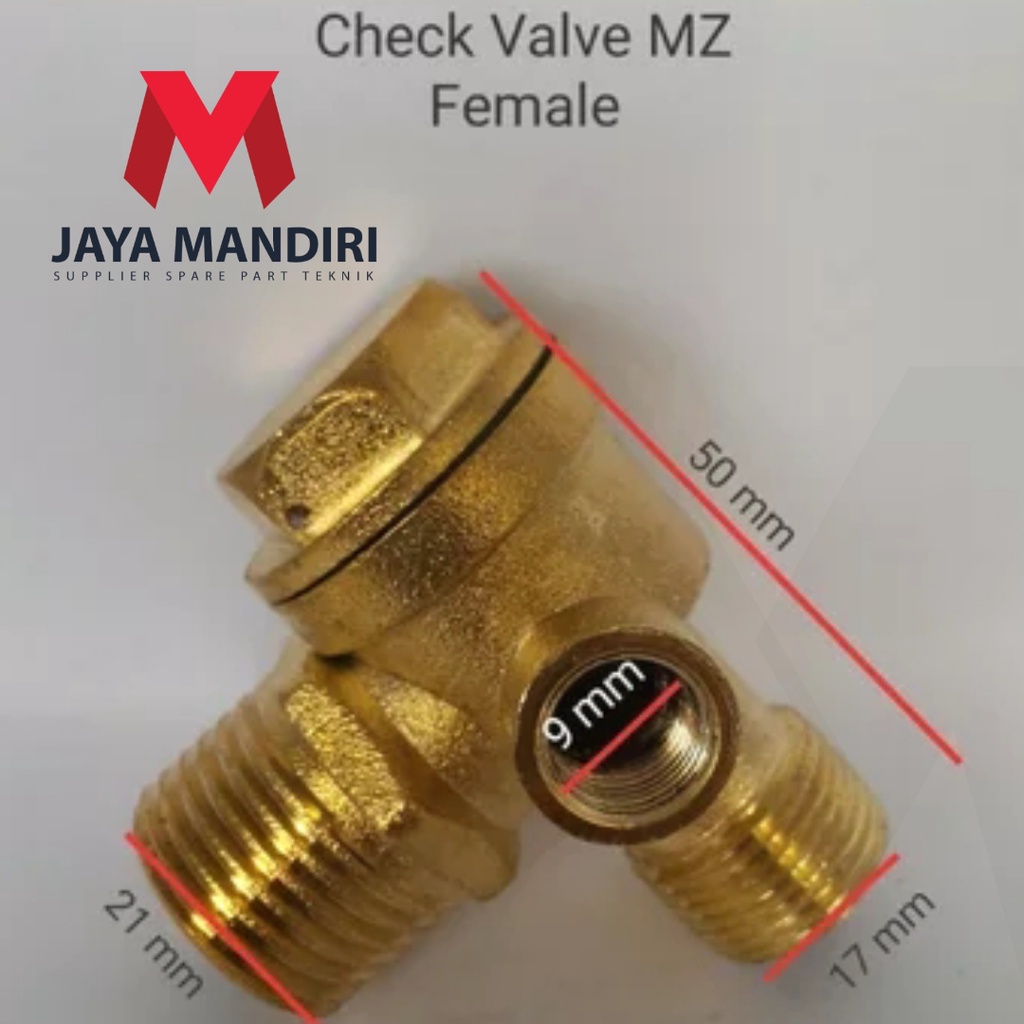 Check Valve Kompresor Portable Drat Dalam Untuk type 3/4 hp dan 1 hp