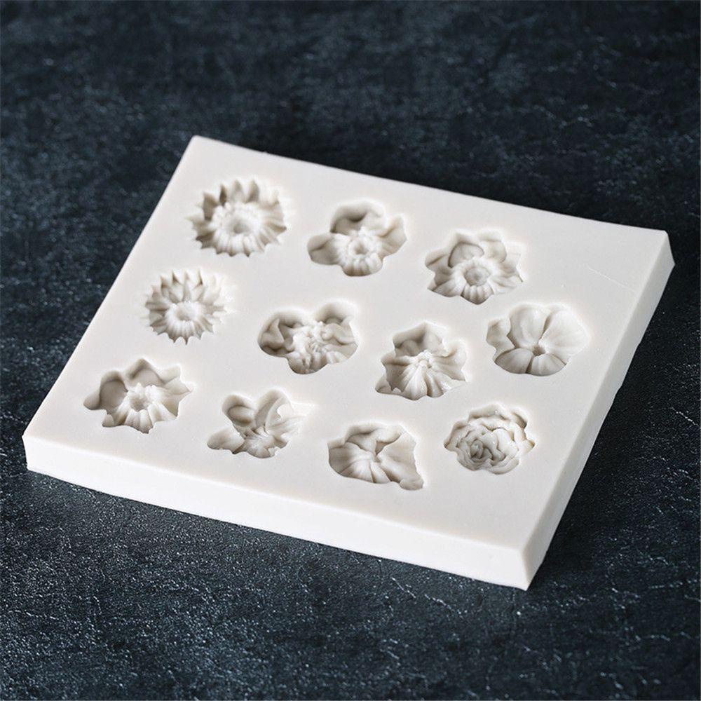 Populer Cetakan Silikon Perlengkapan Pernikahan Clay Tools DIY Craft Untuk Baking 3D Art Wax Mold