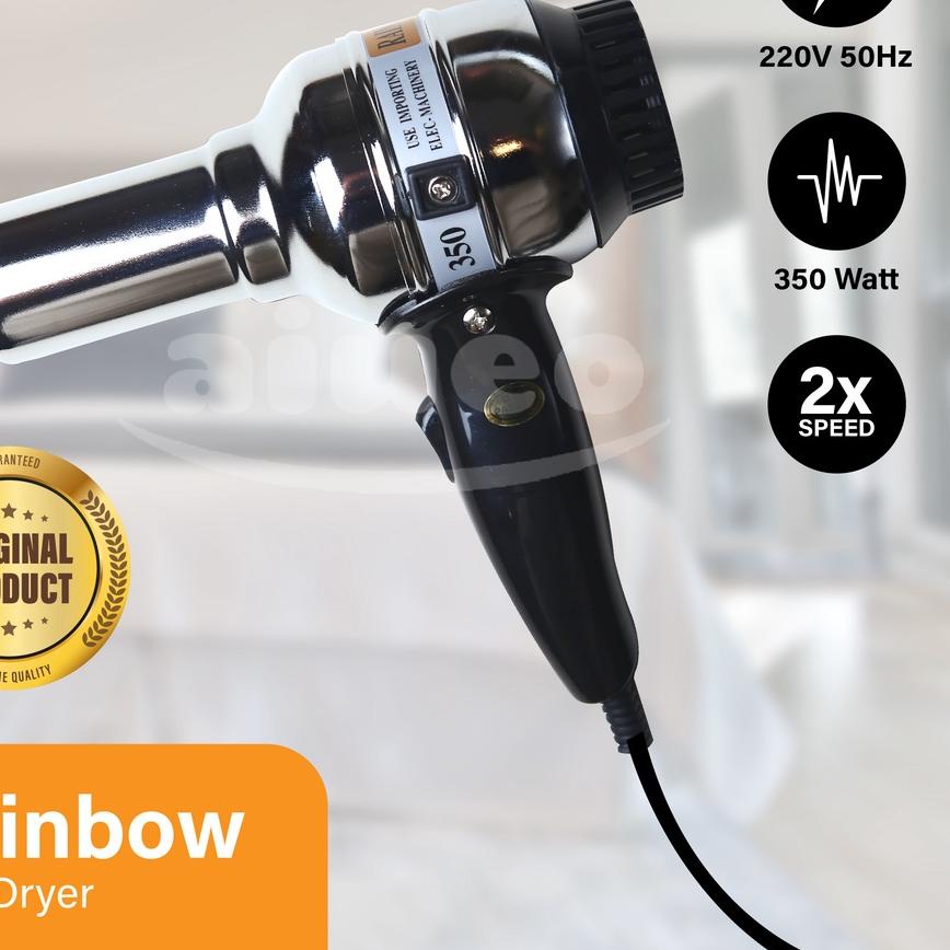 Pasti Update AIUEO | Hair Dryer Murah Rainbow Alat Pengering Rambut 350 Watt Hairdryer Anjing Kucing Low Watt Kecil Murah L9S*