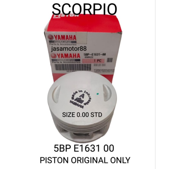 PISTON.SEHER SCORPIO SIZE 0.00 STD ORIGINAL 5BP E1631 00