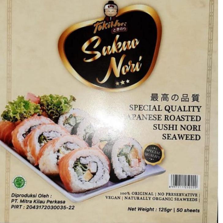 

Ready ★★ SAKAO SUSHI NORI 50 LEMBAR SPESIAL EDITION SEAWEED RUMPUT LAUT ✿
