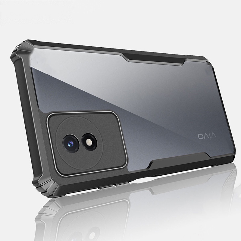Transparan Softcase VIVO Z1 V11 Pro Y02 Y35 Y02S Y35 Y16 Y50 Y30 Y30i Y73 Y19 Y5S Y17 Y15 Y12 Y11 Y12i Y20 Y20S Y20i Y12S Y21 Y33S Y21S Y21A V21 V21E 4G 5G Casing Anti jatuh HP Soft Case