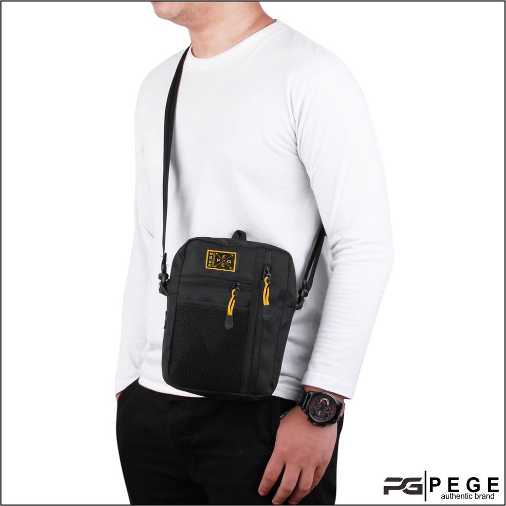 Tas Selempang Bahu Pria PEGE Reiji Slingbag Model Simpel  - PG 8956