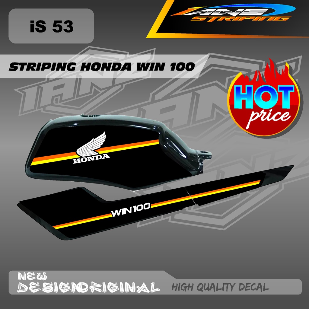 STRIPING TANGKI HONDA WIN 100 CUSTOM HOLOGRAM / NON HOLOGRAM IS53