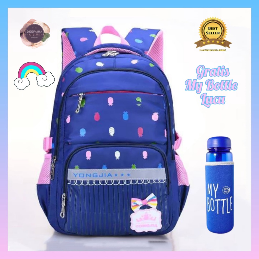 Tas Ransel Sekolah Anak Perempuan Motif N4n4s Cwi Gratis Botol Minum Untuk Tk Paud Sd