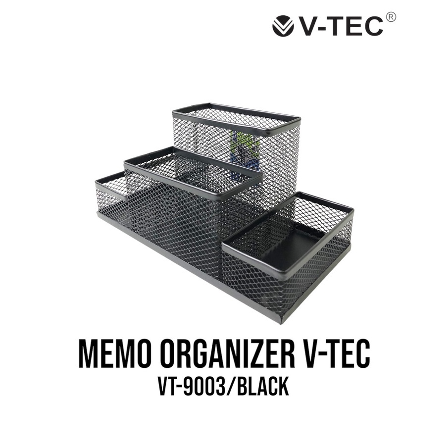 

Memo Organizer V-Tec VT-9003 Desk Set Organizer Jaring Memo Tempat Pensil Pen Stand