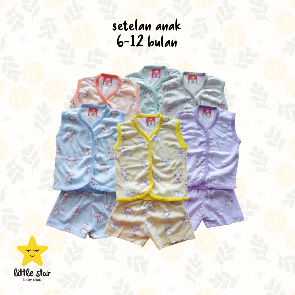 Y Lin Setelan Anak Bayi Cewek Cowok | Set Baju Kaos Celana Anak Laki Perempuan