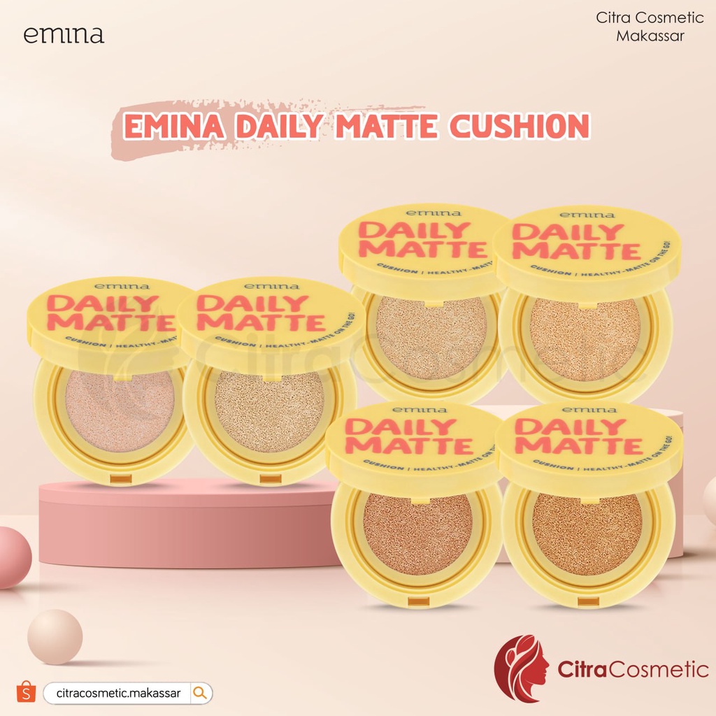 Emina Daily Matte Cushion SPF 25 PA++ 15 Gr Series