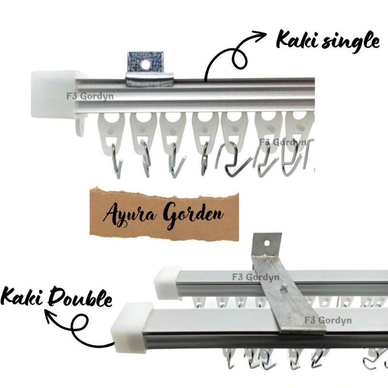 BATANG GORDEN KOTAK /BESI GORDEN KOTAK/BATANG BALOK/BESI BALOK Aluminium Aluminium