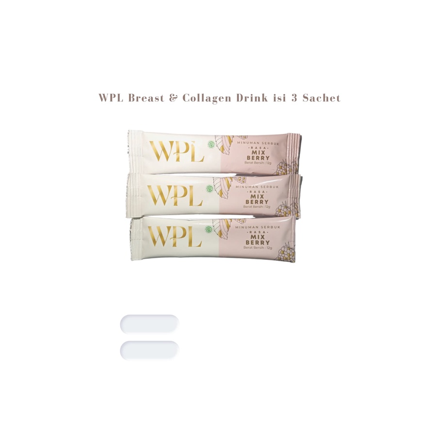 WPL Breast &amp; Collagen Drink isi 3 Sachet