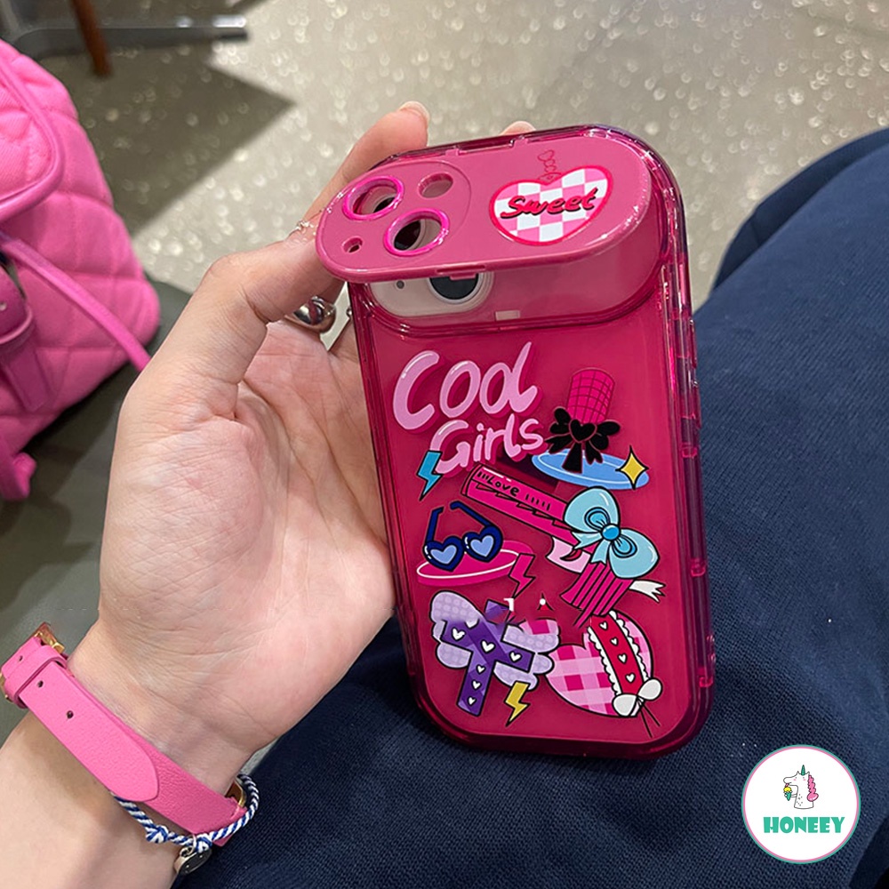 Casing Soft Case TPU Motif Graffiti Girly Untuk IPhone 14 13 12 11 Pro Max