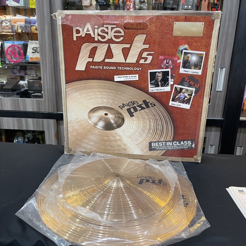 PAISTE PST 5 - CYMBAL SET PAISTE PS15 14" 16" 20" - ORIGINAL SET CIMBAL