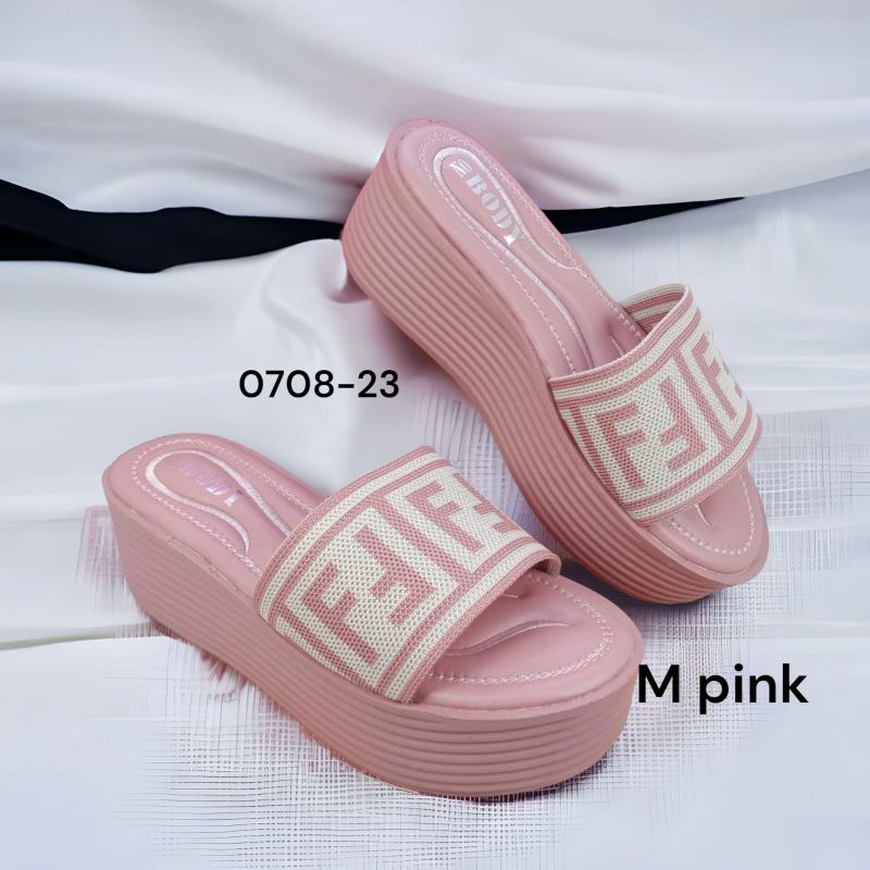 SANDAL WEDGES IMPORT WANITA NOBODY 0708-23
