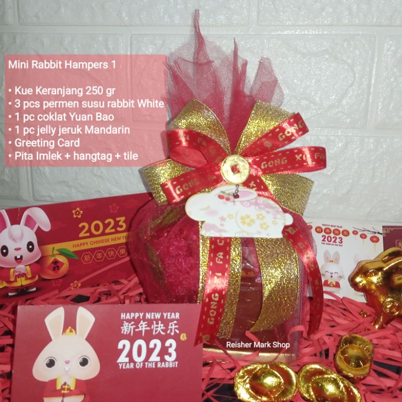 

Mini Rabbit Hampers Chinese New Year Hampers Imlek Sincia - free tas spunbond