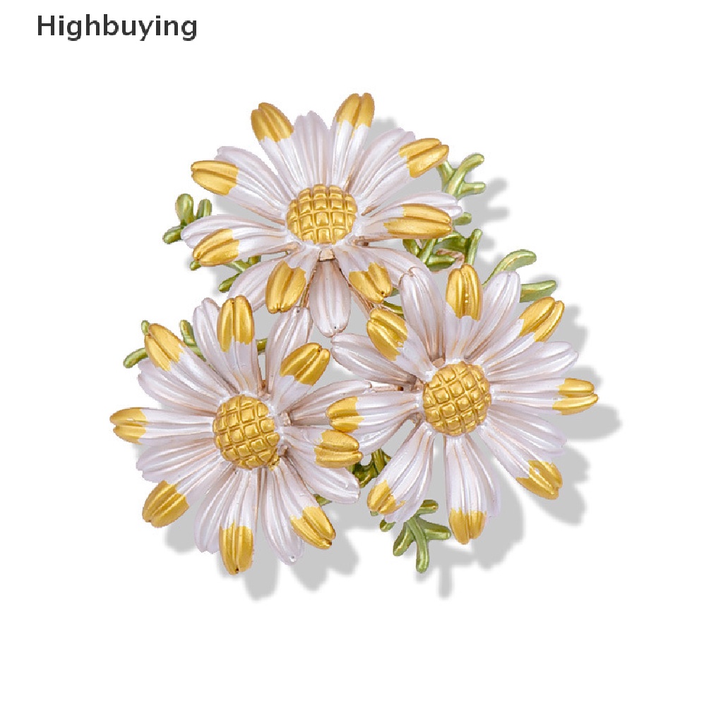 Hbid Fashion Tanaman Bunga Daisy Bros Pin Kerah Aksesoris Perhiasan Hadiah Glory