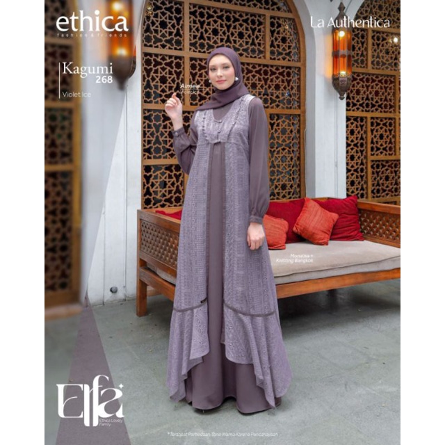 Sarimbit Ethica 2023 Elfa 264 Violet Ice Gamis Kagumi 268 Koko Kahfi 241 Kahfi Kids 173 Kagumi Kids 126