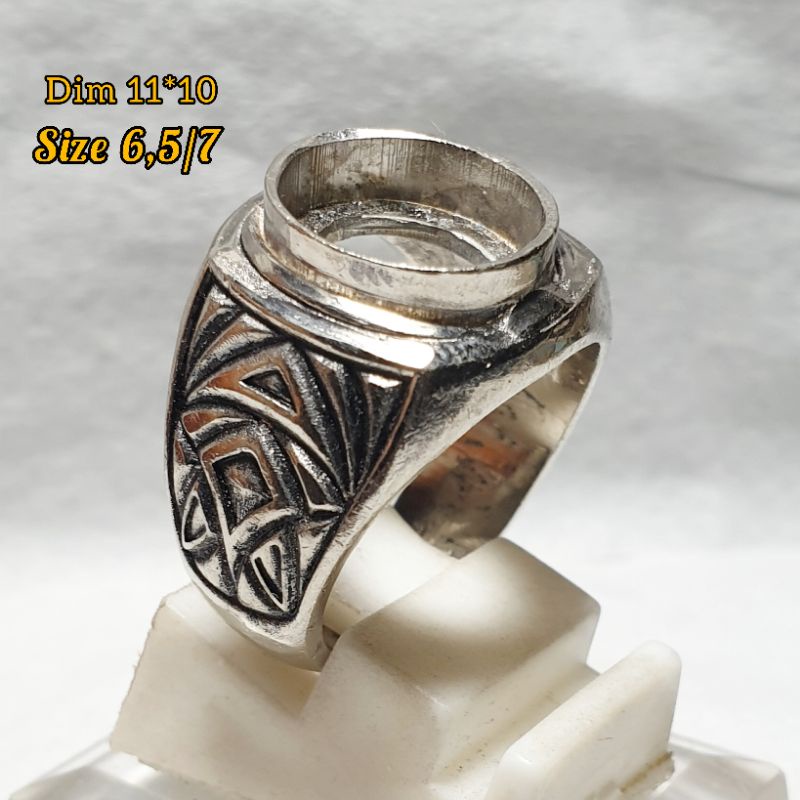 ring/emban batu akik/permata/mulia alpaka supee