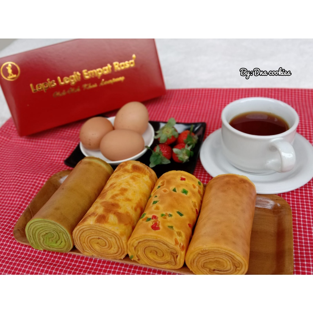 

Paket Kue Basah Bolu Legit Gulung Empat Rasa Untuk Lebaran Idul Fitri Homemade Premium