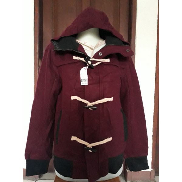 Jaket Winter Kimtan Wol Maroon - NEW