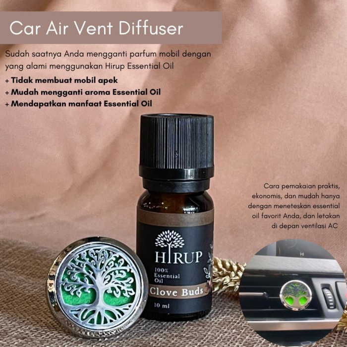 Fum Hirup Car Vent Diffuser - Diffuser Mobil Essential Oil
