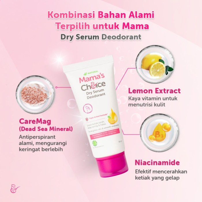 Deodorant MAMA'S CHOICE Dry Serum Deodoran Ibu Hamil Menyusui