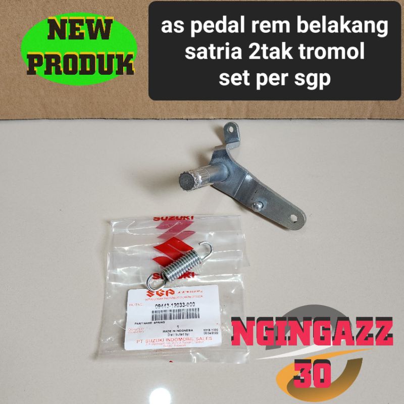 as pedal rem belakng satria lumba 2tak untuk tromol belakang set per sgp