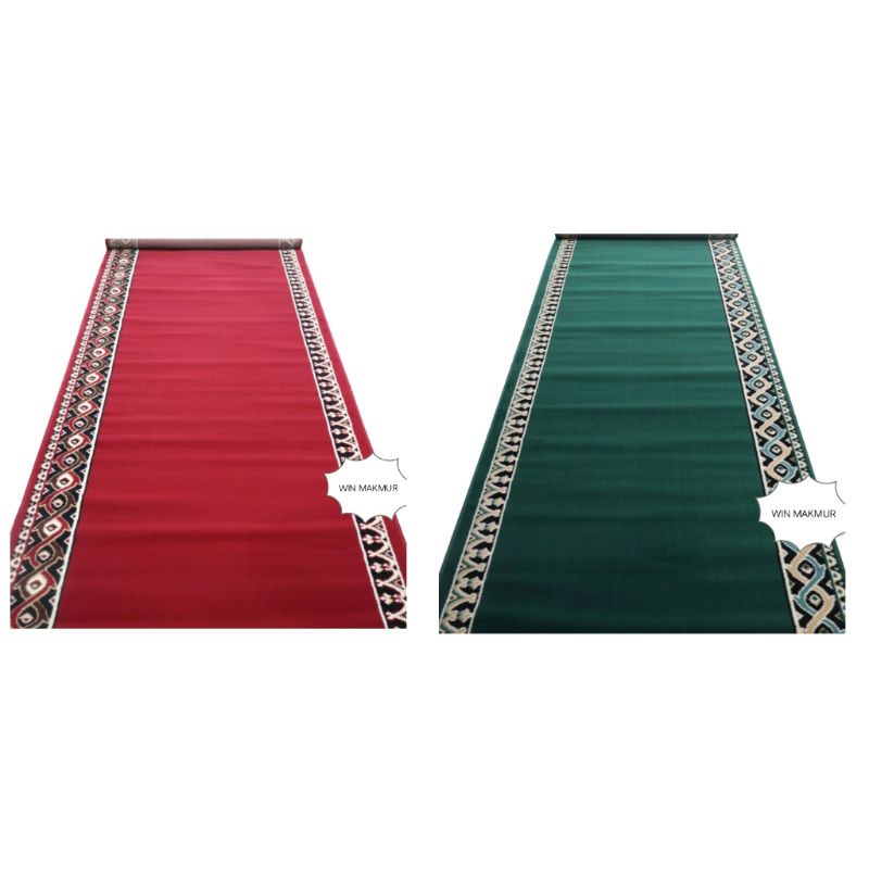 Karpet Sajadah Roll Moderna Motif Masjid Ukuran 105 X 570 CM sajadah Masjid Roll