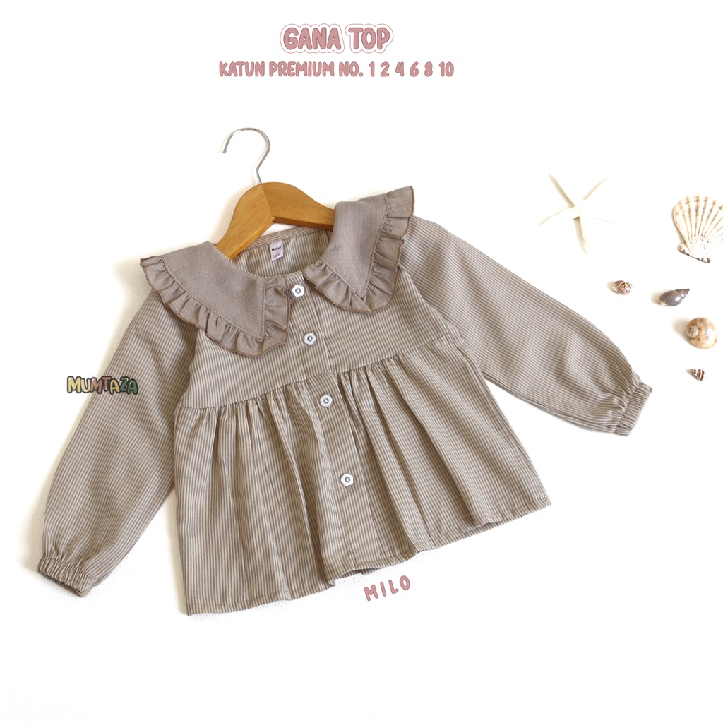 Part 2 Atasan anak perempuan - GANA TOP NO. 1  2 4 6 8 10 - Blouse anak