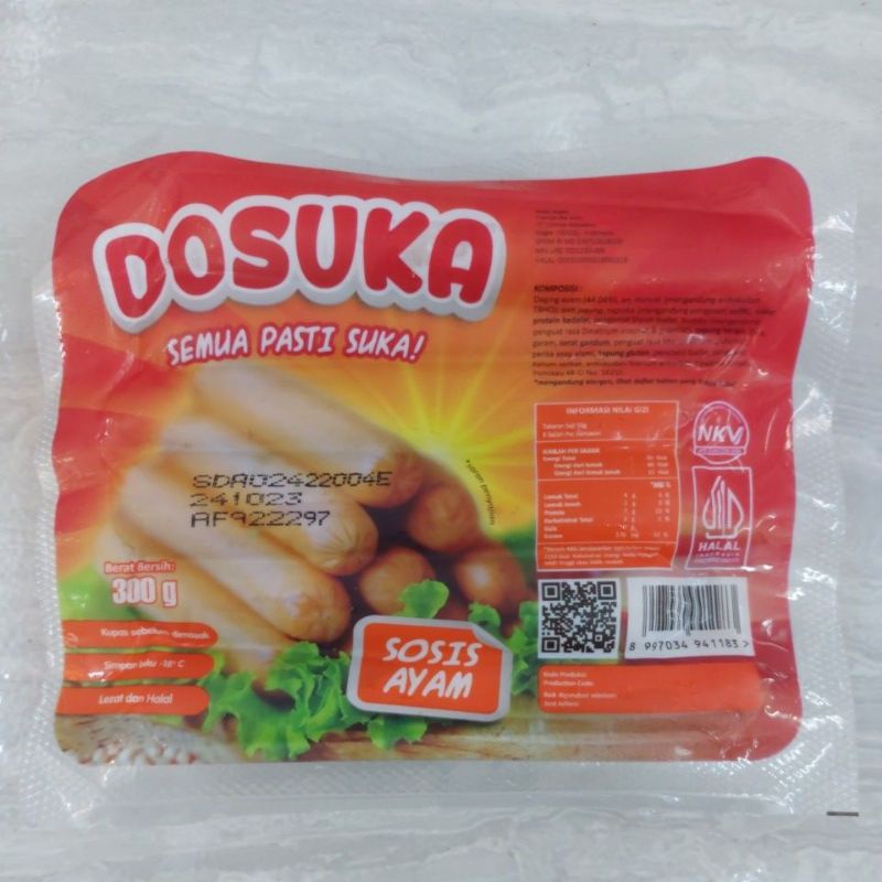 DOSUKA SOSIS AYAM 300GRAM
