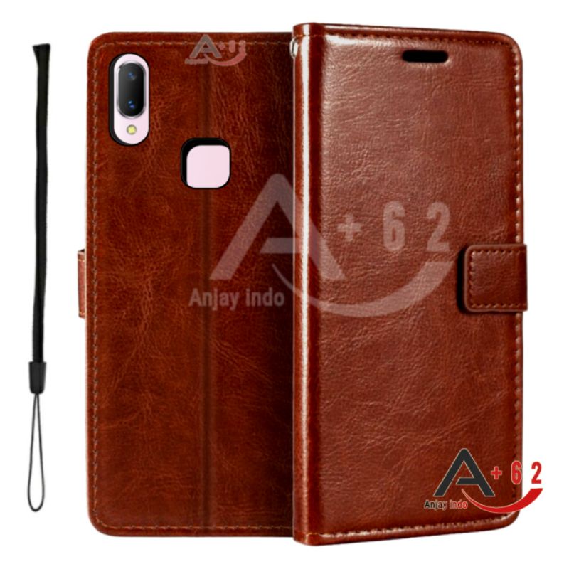 Flip Case VIVO V11 | V11i ( v11 ) Vivo 1806 Casing Cover Leather Wallet PU - Sarung Dompet Kulit Hp