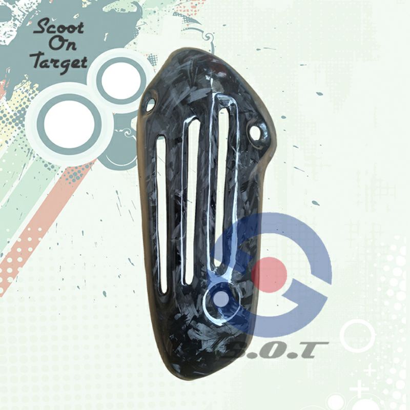 Cover knalpot Vespa iget carbon forged