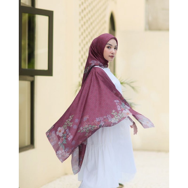 HIJAB  SEGIEMPAT VOAL ULTRAFINE BEYZA Series Voal Tryspan Ultrafine Lasercut Ultimate