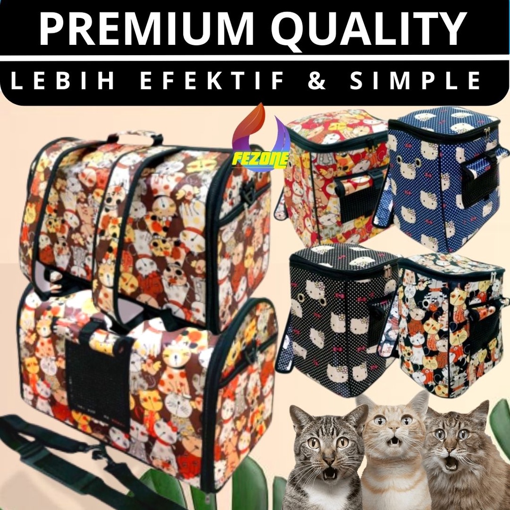 Travel Bag Pets / Tas Kucing tipe 3in1 Show Berkualitas FEZONE