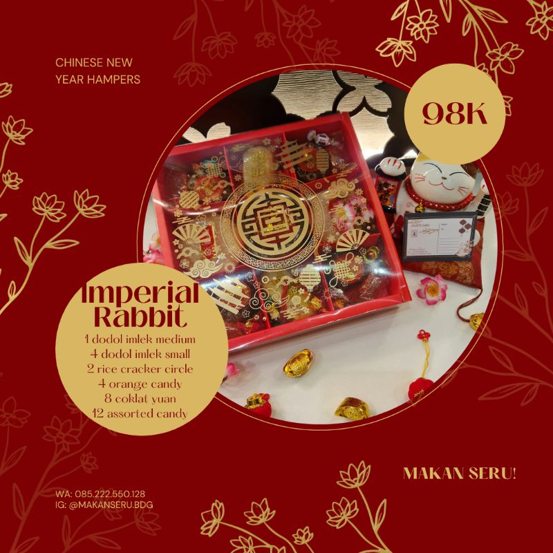 

Hampers Imlek Makan Seru "Imperial Rabbit" Dodol Imlek