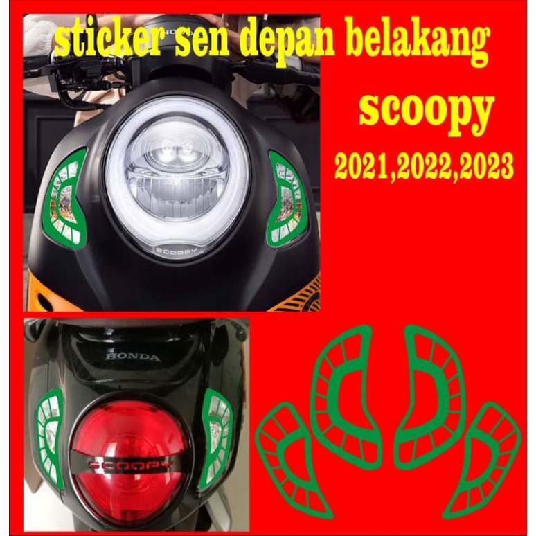 stiker cutting sticker variasi sen motor scoopy