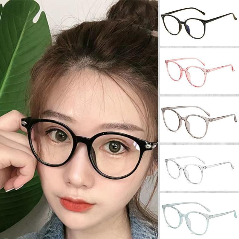 Kacamata Wanita &amp; Pria Lensa Anti Radiasi Aksesoris Fashion Terkini Eyewear Retro Style Import Murah