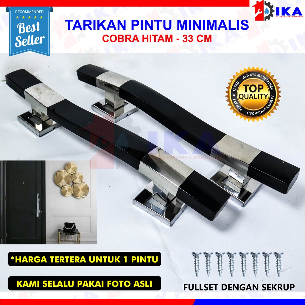 TARIKAN HANDLE / GAGANG PINTU UTAMA 35 CM SISIK NAGA ANTI KARAT 100% VERINO MEWAH ELEGAN MODERN TOP