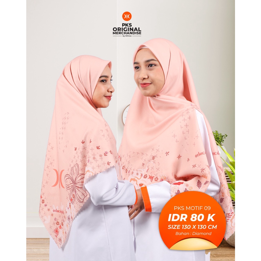 PKS Merchandise | PKS Motif 09 Hijab Voal Motif PKS