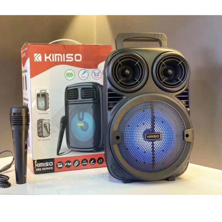 "LSM.10Ja23n" COD SPEAKER BLUETOOTH KARAOKE 6'5 INCH KIMISO 3381 PLUS MIC KARAOKE X-BASS//SPEAKER KA
