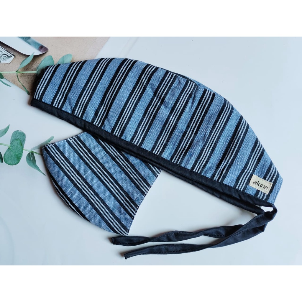 Topi dokter / Scrub hat / Surgical cap / Headcap motif Lurik