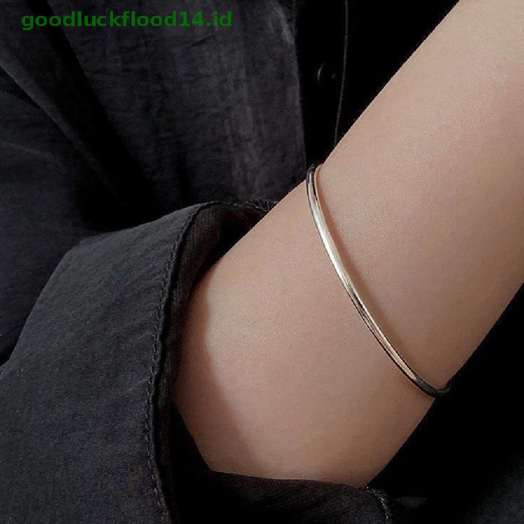 [GOOGFOUR] Fashion Vintage Adjustable Halus Gelang Warna Silver Sederhana Gelang Perhiasan Charm Gelang Charm Perhiasan Untuk Wanita Pernikahan [TOP]