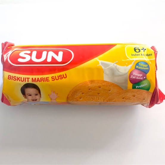 

Sun Biskuit Marie Susu 150g 6+